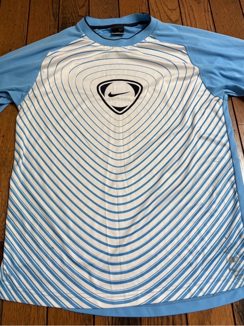 Nike Men’s Dri-FitBlue & White Athletic Shirt